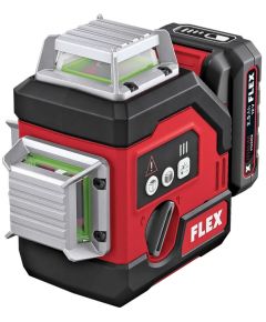 Krustveida lāzera nivelieris Flex ALC 3/360-G/R 12; 12 V; 1x2,5 Ah akum.