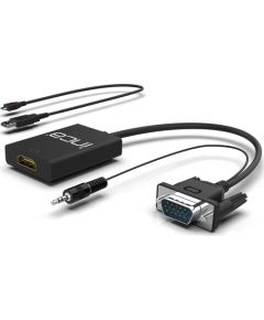 INCA Adapter IVTH-02  VGA + USB-A + Audio > HDMI, 0.2m retail