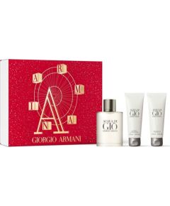 Giorgio Armani Giorgio Armani Acqua di Gio Pour Homme zestaw woda toaletowa spray 100ml + żel pod prysznic 75ml + balsam po goleniu 75ml
