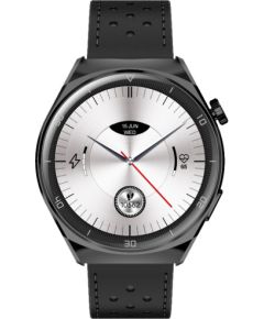 Išmanusis laikrodis su lietuvišku meniu Garett V12 Black leather