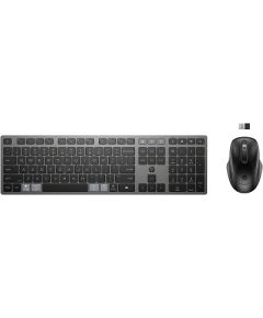 HP 725 Wireless Mouse Keyboard Combo - Multi-Device, Dual-Mode, Programmable, Rechargeable, 4000 dpi - Nightfall Black - ENG   9T5B0UT#ABB