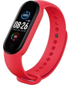 iWear SM6 Fitnesa IP67 Aproce ar HR & Asinsspiediena mēr. / Soc. tīkli / Miega monitoru Sarkana