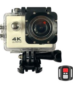 iWear K1 Ultra HD 4K 16Mpix Wi-Fi Sporta Kamera ar 2'' LCD Tālvadību un 8x Fiksācijas Komplektu Balta