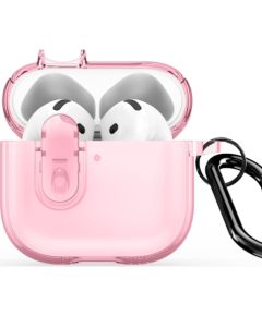 Duxducis Dux Ducis PECL PC+TPU Premium Aizsargvāciņš ar āķi priekš Apple AirPods 4 Rozā