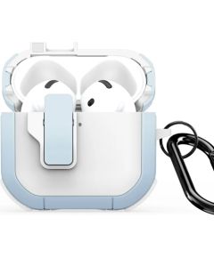 Duxducis Dux Ducis PECP PC+TPU Aizsardzības korpuss - maciņš ar āķi Apple AirPods 4 Balti zils