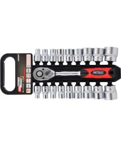 Uzgriežņa galviņu komplekts AWTools AW39019; 1/2''; 8-32 mm; 19 gab.