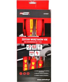 Skrūvgriežu komplekts AWTools AW36987; VDE; 7 gab.