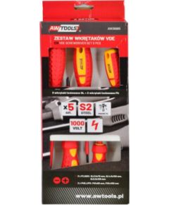 Skrūvgriežu komplekts AWTools AW36985; VDE; 5 gab.