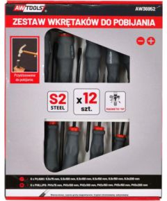Skrūvgriežu komplekts AWTools AW36952; SLx6; PHx6; 12 gab.