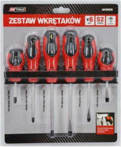 Skrūvgriežu komplekts AWTools AW36806; SLx3; PHx3; 6 gab.