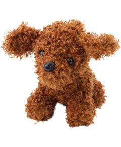 Leantoys Pluszowa Maskotka Przytulanka Piesek Pudel Miniaturowy Brązowy 20cm