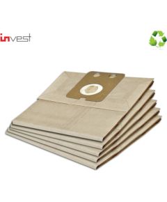 Invest Инвест Эко Бумажные Пакеты для Пылесосов Nilfisk GD 1000 GDS 1010 HDS 1010 VP 100 (5шт.)