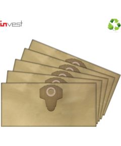 Invest Eco XL Eko Papīra putekļu sūcēju maisi De Longhi Pental Compra Domoscout / Knaufland (5gab.)