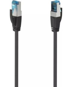 Hama CAT6a S/FTP tīkla kabelis 10 Gbit/s 15m RJ45 melns