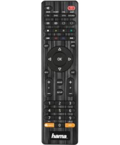 Hama SmartControl 8in1 Universālā Tālvadības Pults Smart TV & Streaming Lietotņu Pogu Infrasarkanais Melns
