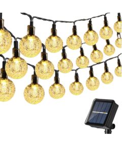 Elight dārza dekori Saules IP65 LED stikla bumbiņas (1cm) stila spuldžu virtenes gaismas 11m 50 gab.