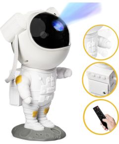 Elight A1 Astronout 360 grādu rotējošas galvas Zvaigžņu debesu & Nebula projektors ar Pulti Balts