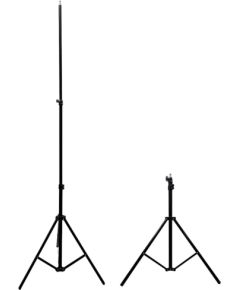 Ilike Elight 16M Premium Stabilais metāla statīvs 1.6m maksimālais 1/4 skrūves Led gredzens / Kamera fiksēšana Melns