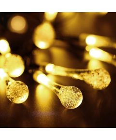 Elight Dārza Dekors Saules IP65 LED dārgakmeņu gaismas (8cm) stila spuldžu virtene 10m 50 gab.