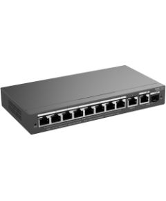 Ruijie RG-ES210GS-P 10-Port Gigabit Cloud 6kV 20Gbps PoE+ Slēdzis Melns