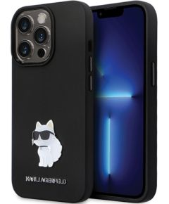 Karl Lagerfeld KLHCP13LSMHCNPK iPhone 13 Pro | 13 6.1" czarny|black hardcase Silicone C Metal Pin