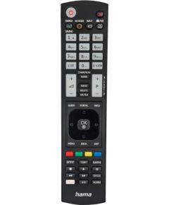 Hama Universālā IR Tālvadības pults LG televizoriem Mācīšanās apgaismotie pogas 10m diapazons Melns