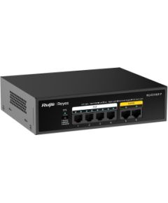 Ruijie RG-ES106F-P 6-portu 10/100 Mbps PoE Slēdzis Melns