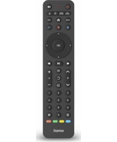 Hama Universālā TV Tālvadības pults 4-in-1 Infrasarkanais Smart App Poga Ekoloģisks Dizains Melns