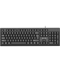 Aula AK205 Ergonomiska klusu taustiņu klaviatūra ar 104 pogām EN / RUS izkārtojums 1.5m USB Vads Melna