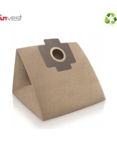 Invest Eko Papīra putekļu sūcēju maisi ZELMER Meteor / Admiral 1010 /  1020 / 1030 (4gab.) + Filtrs