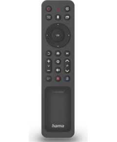 Hama Universālais IR Tālvadības Pults 2-in-1 Streaming Lietotņu Taustiņi Apgaismotie Taustiņi Melns