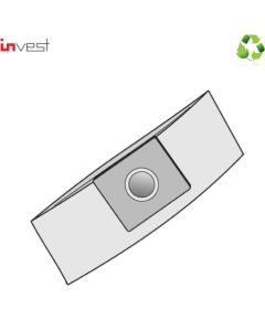 Invest Eco papīra putekļsūcēja maisi AEG / DE LONGHI / ELECTROLUX / HYUNDAI / PHILIPS (5gab.)