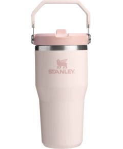 Stanley Termokrūze ar salmiņu The IceFlow Flip Straw 2.0 Tumbler 0,6L gaiši rozā