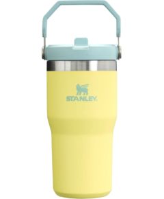 Stanley Termokrūze ar salmiņu The IceFlow Flip Straw 2.0 Tumbler 0,6L pomelo dzeltenzaļa