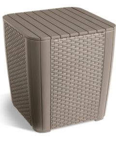 Keter Dārza galdiņš/uzglabāšanas kaste Luzon Flat Wicker bēšs