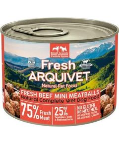 ARQUIVET Fresh Beef Mini Meatballs - wet dog food - 200g