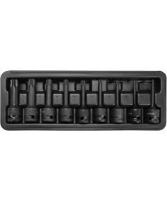 Triecienuzgaļu komplekts  Yato YT-10654; 1/2''; 9 gab.