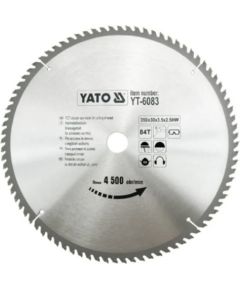 Griešanas disks kokam Yato YT-6083; 350x2,5x30 mm; Z84