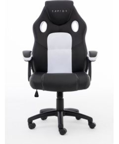 Raptor Gaming Stuhl GS-40 PU + fabric           schwarz/weiß