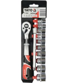 Uzgaļu komplekts Yato YT-38683; 3/8''; 12 gab.
