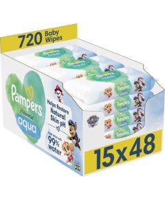 Pampers Chusteczki nawilżane Harmonie Aqua Paw Patrol 15x48 szt.