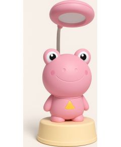 Kiddyz NL2 Space Froggy Ночник для детей настольная лампа (20x10см) с USB питанием и точилкой Розовая