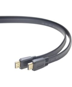 Gembird HDMI male-male flat cable, 1 m, black color