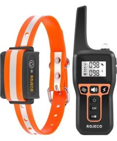 Elektryczna obroża antyszczekowa Rojeco 1000m PD529 (Pomarańczowa) Rojeco