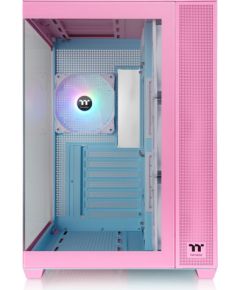 Thermaltake View 380 TG ARGB, Tower case pink, Tempered Glass x 2
