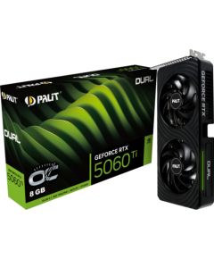 Palit GeForce RTX 5060 Ti Dual OC 8GB, graphics card DLSS 4, 3x DisplayPort, 1x HDMI 2.1