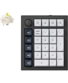 Keychron Q0 Max, numeric keypad black/white, Gateron Jupiter Banana, hot-swap, aluminum frame, RGB