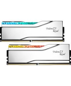 G.Skill DDR5 - 32GB - 6800 - CL - 34 (2x 16 GB) Dual Kit, silver RAM, F5-6800J3445G16GX2-TR5S, Trident Z5 Royal Silver, INTEL XMP