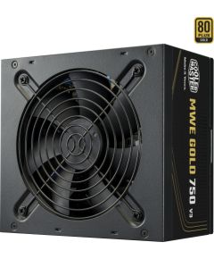 Cooler Master MWE 750 V3 Black, PC power supply black, 1x 12-pin high power GPU, 4x PCIe, 750 watts