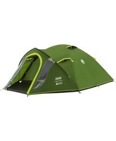 Coleman dome tent Darwin 3 Plus BlackOut dark green/light green, with tunnel porch, model 2025